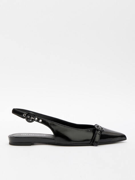 Балетки с открытой пяткой (слинг-бэк) HALMANERA LAS, Артикул LAS39, черный | 4417240. Ракурс 1