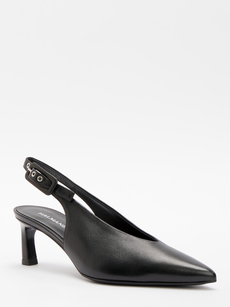 Женские туфли с открытой пяткой (слингбэк) HALMANERA VALE, Артикул VALE11, черный | 4417806. Ракурс 1