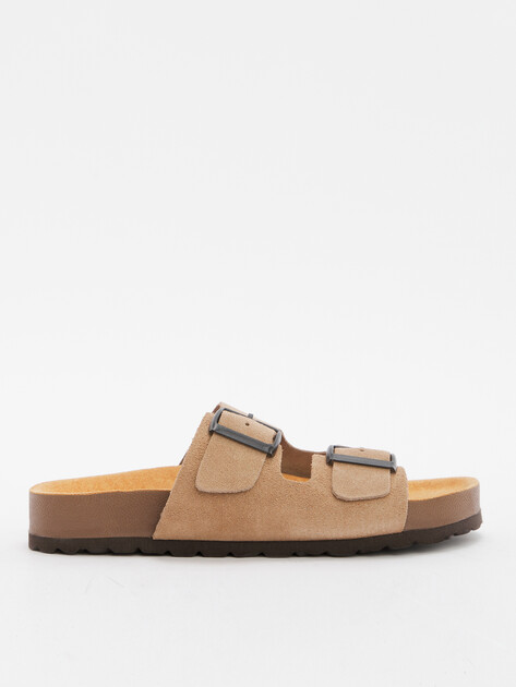 Женские шлепанцы BIO GREEN, Артикул 15414, темно-бежевый | 4420521. Ракурс 1