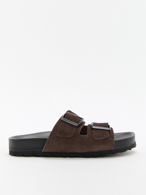 Женские шлепанцы BIO GREEN, Артикул 15414, шоколадный | 4420556. Ракурс 1