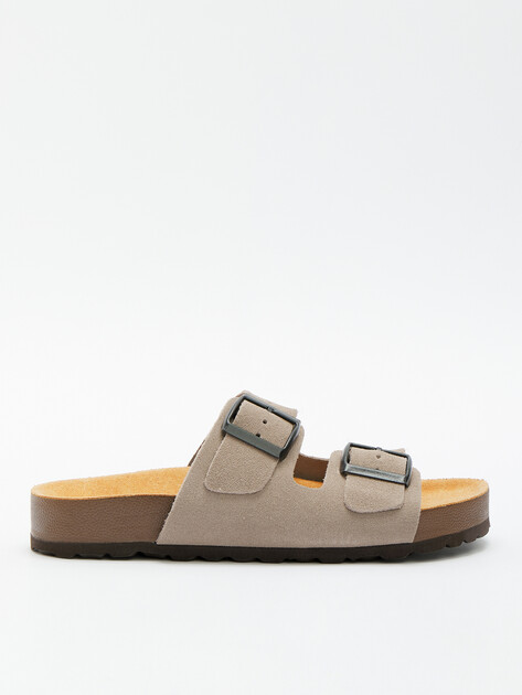 Женские шлепанцы BIO GREEN, Артикул 15414, бежево-серый | 4420583. Ракурс 1