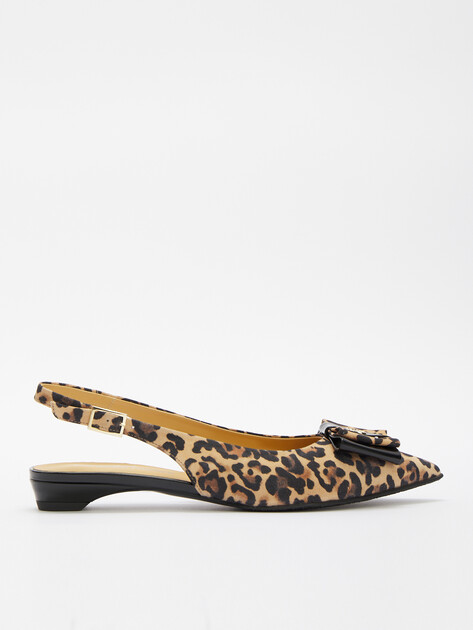 Женские туфли с открытой пяткой (слингбэк) GIOVANNI FABIANI, Артикул S25264, леопардовый принт | 4431493. Ракурс 1