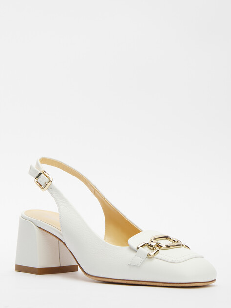 Женские туфли с открытой пяткой (слингбэк) GIOVANNI FABIANI, Артикул S25307, белый | 4433064. Ракурс 1