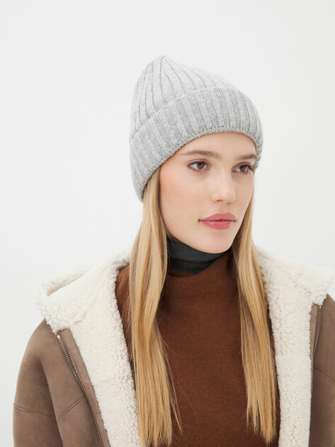 Женская шапка CALZETTI, Артикул R0018-2H, светло-серый | 4444502. Ракурс 1