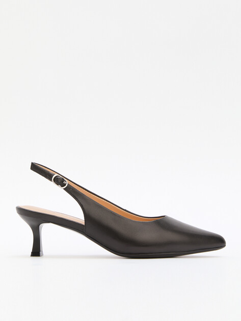 Женские туфли с открытой пяткой (слинг-бэк) TENDANCE, Артикул SW513-2, черный | 4447829. Ракурс 1