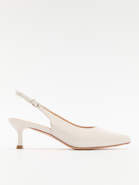 Женские туфли с открытой пяткой (слинг-бэк) TENDANCE, Артикул SW513-2, молочно-белый | 4447837. Ракурс 1