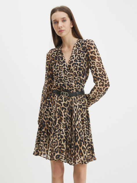 LS модельки голые $pimpandhost  vk Платье MARCIANO BY GUESS EMMA LS SHORT DRESS 4BGK117123A ЛЕОПАРДОВЫЙ ПРИНТ  - купить в Краснодаре | 4450356