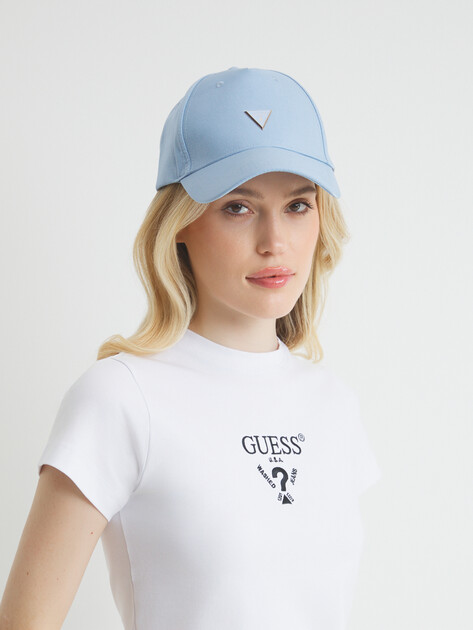 Женская бейсболка GUESS BASEBALL CAP, Артикул AW5283COT01, голубой | 4450611. Ракурс 1 Женская бейсболка GUESS BASEBALL CAP, Артикул AW5283COT01, голубой | 4450611. Ракурс 1