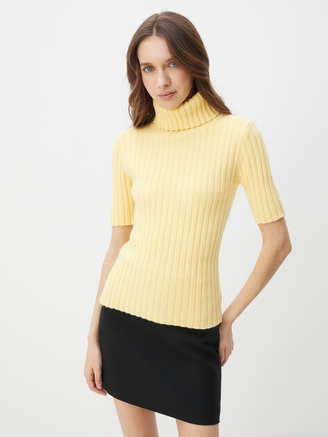Женская водолазка MAISON DAVID, Артикул 2024-002, светло-желтый | 4450765. Ракурс 1