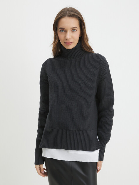 Женский свитер MAISON DAVID, Артикул 2024-045, антрацитово-серый | 4450998. Ракурс 1