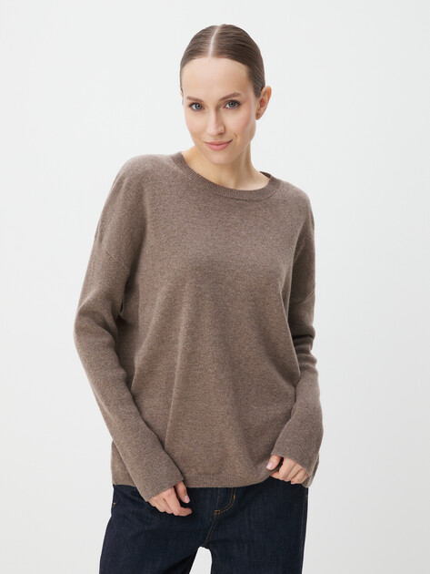 Женский джемпер MAISON DAVID, Артикул 2024-078-1, серо-коричневый | 4451212. Ракурс 1