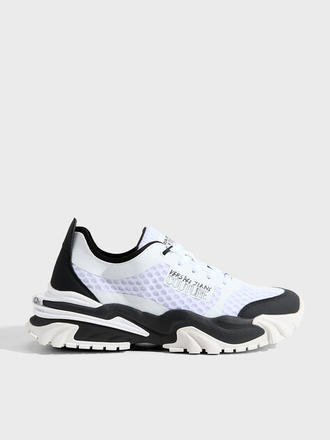 Мужские кроссовки VERSACE JEANS COUTURE NEW TRAIL TREK, Артикул 78YA3SIB, белый | 4458789. Ракурс 1