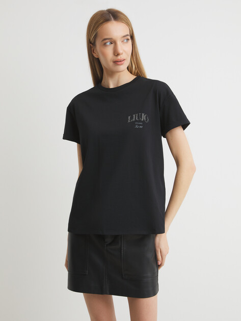 Женская футболка LIU∙JO, Артикул WA5144, черный | 4461955. Ракурс 1