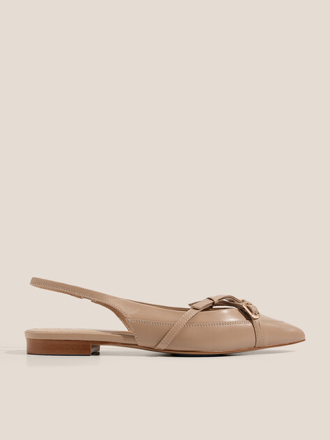 Балетки с открытой пяткой (слинг-бэк) TENDANCE, Артикул LT593-98, темно-бежевый | 4467751. Ракурс 1
