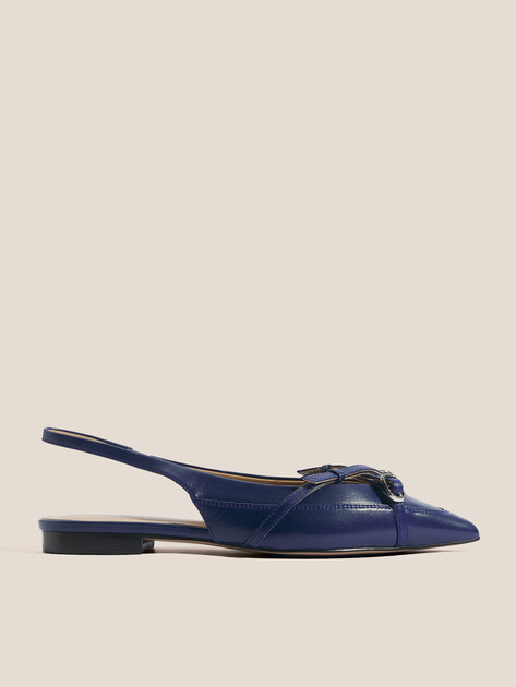Балетки с открытой пяткой (слинг-бэк) TENDANCE, Артикул LT593-98, темно-синий | 4467791. Ракурс 1
