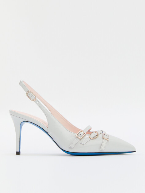 Женские туфли с открытой пяткой (слинг-бэк) LORIBLU, Артикул XSCC62, серый | 4480185. Ракурс 1