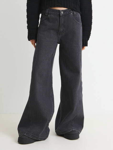 Женские джинсы клеш MAISON DAVID, Артикул ZHG1-5, серый | 4481427. Ракурс 1