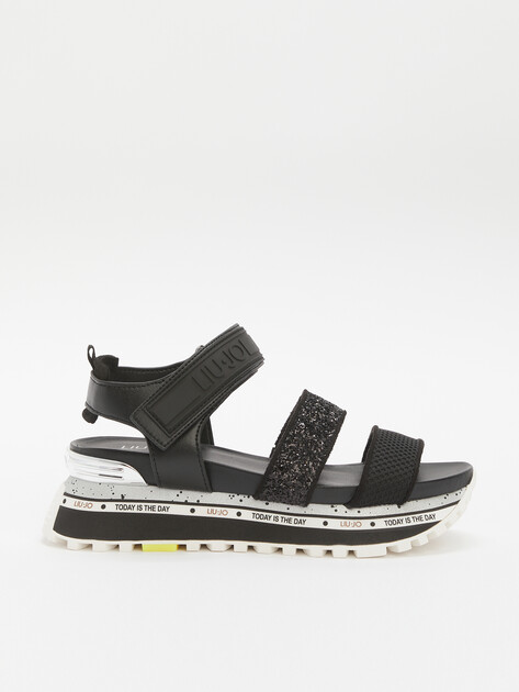 Женские сандалии LIU∙JO LIU JO MAXI WONDER 07, Артикул BA5137, черный | 4487203. Ракурс 1