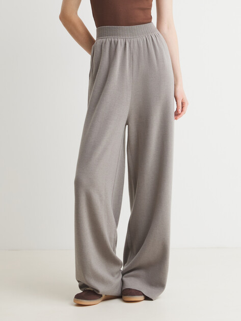 Женские широкие брюки MAISON DAVID, Артикул 7217, бежево-серый | 4489368. Ракурс 1