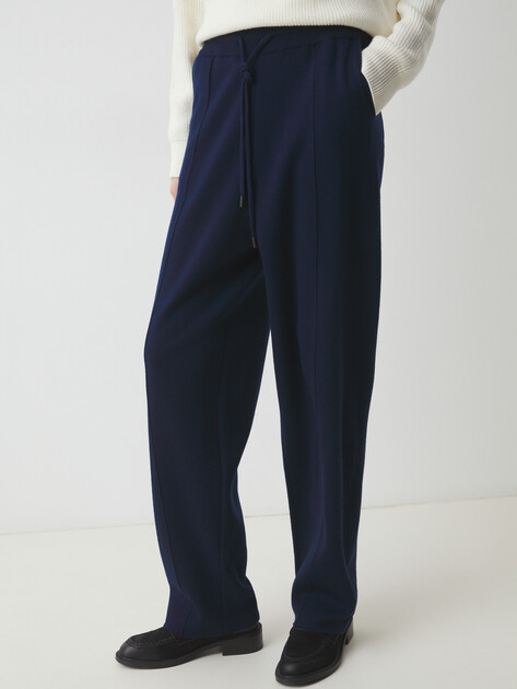 Женские прямые брюки MAISON DAVID, Артикул MLY24-108, темно-синий | 4489771. Ракурс 1