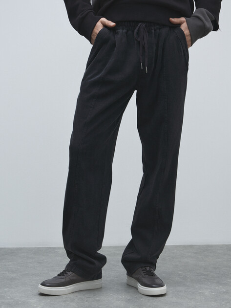 Мужские брюки MAISON DAVID, Артикул MLY24-117-1A, черный | 4491768. Ракурс 1