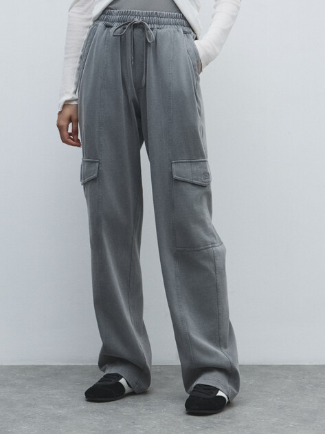 Женские брюки карго MAISON DAVID, Артикул MLY24-112-2W, серый | 4491902. Ракурс 1