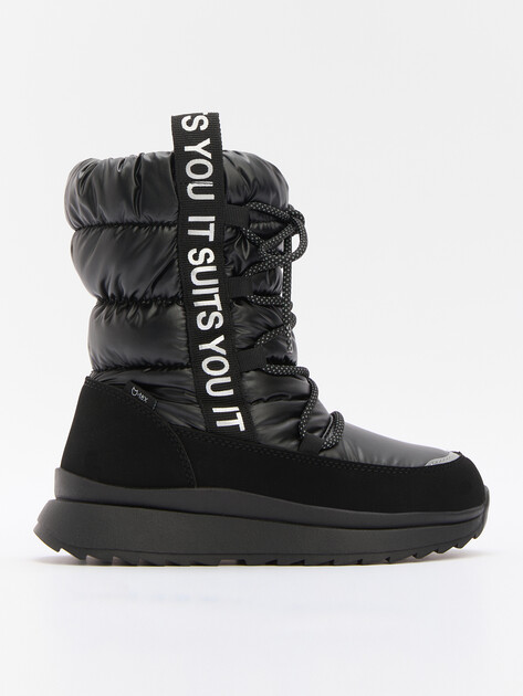 Детские дутики КОТОФЕЙ, Артикул 664992-42, черный | 4499981. Ракурс 1