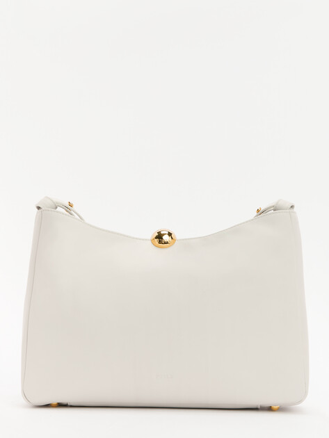 Женская сумка на плечо FURLA, Артикул FURLA SFERA SOFT M SHOULDER BAG, бледно-серый | 4500618. Ракурс 1