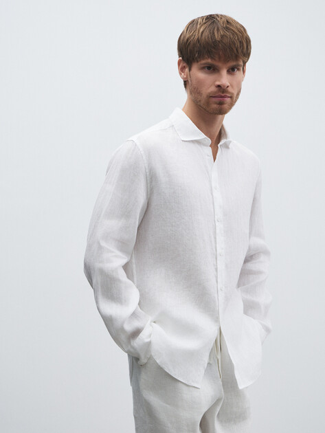 Мужская рубашка MAISON DAVID, Артикул 2024-541, белый | 4506399. Ракурс 1