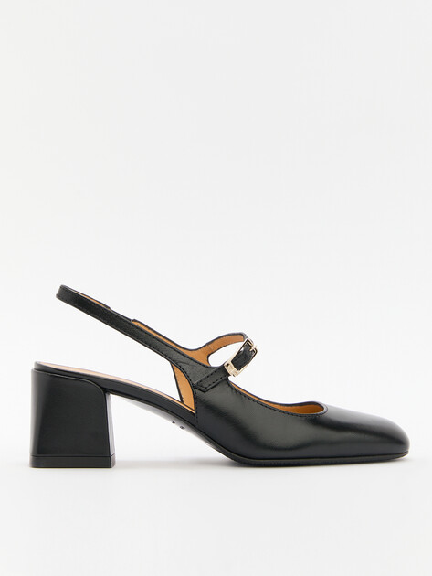 Женские туфли с открытой пяткой (слингбэк) GIOVANNI FABIANI, Артикул S25517, черный | 4516939. Ракурс 1