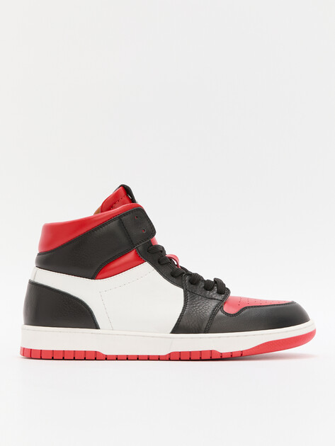 Мужские высокие кеды NOBLER, Артикул 04/329/04 (K), красный | 4518266. Ракурс 1