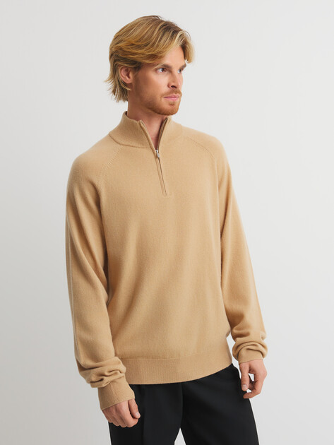 Мужской джемпер MAISON DAVID, Артикул 2024-082, темно-бежевый | 4519981. Ракурс 1