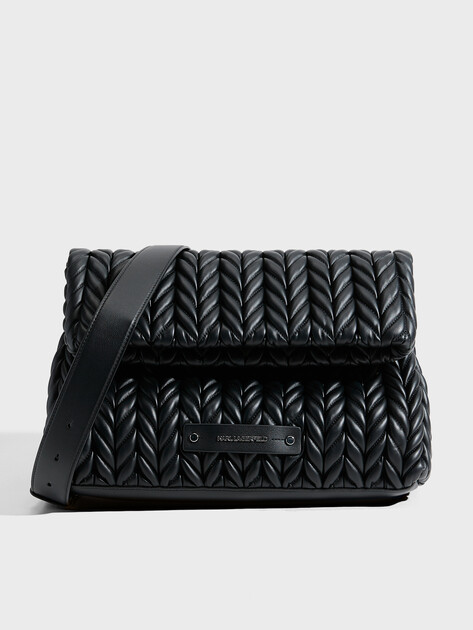 Женская сумка  KARL LAGERFELD k/pillow lg shoulderbag, Артикул A2W30151, черный | 4522592. Ракурс 1