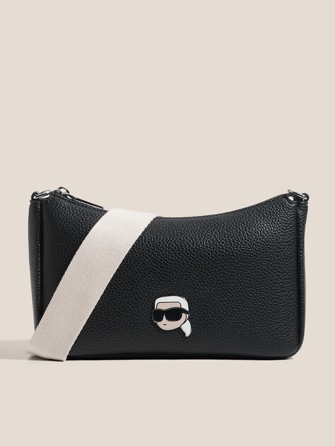 Женская сумка  KARL LAGERFELD ikon pebble sm shoulderbag, Артикул A2W30106, черный | 4522664. Ракурс 1