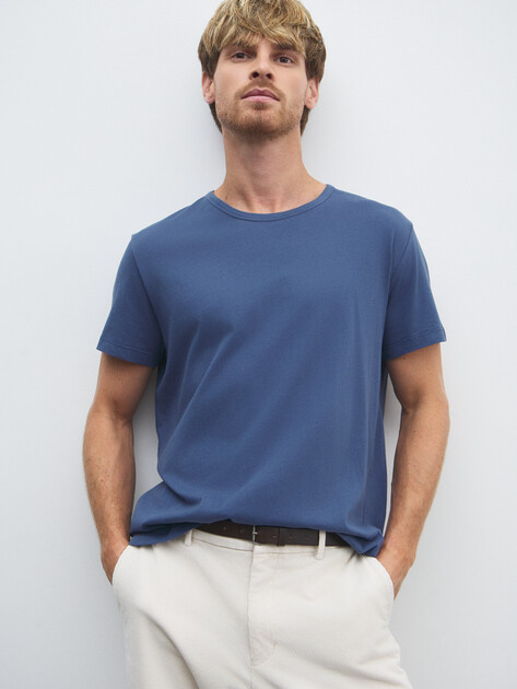 Мужская футболка MAISON DAVID, Артикул MLY24-117, синий | 4524026. Ракурс 1