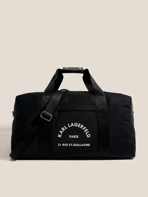 Мужская дорожная сумка KARL LAGERFELD k/rsg nylon weekender, Артикул A1M30403, черный | 4525676. Ракурс 1