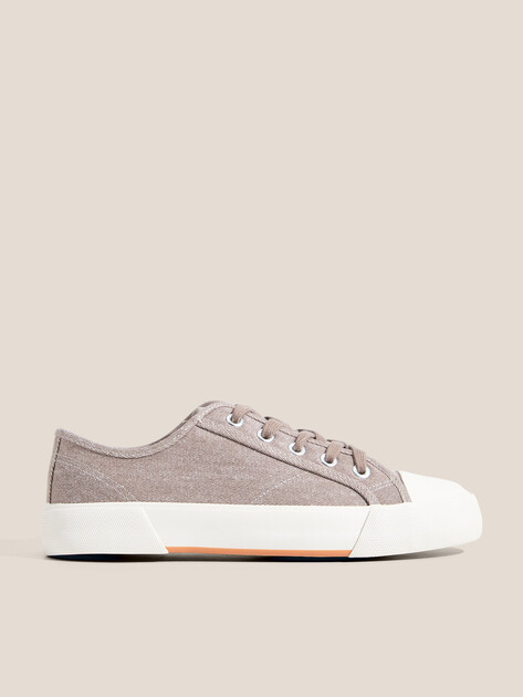 Женские кеды из денима TENDANCE, Артикул AQ-ZH-4-04, коричнево-серый | 4526094. Ракурс 1