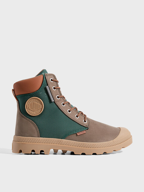 Мужские ботинки PALLADIUM PAMPA SC WPN U-S, Артикул 77235, пыльно-коричневый | 4526926. Ракурс 1