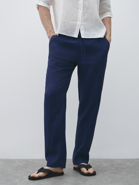 Мужские брюки MAISON DAVID, Артикул MLY24-112-3A, синий | 4528448. Ракурс 1