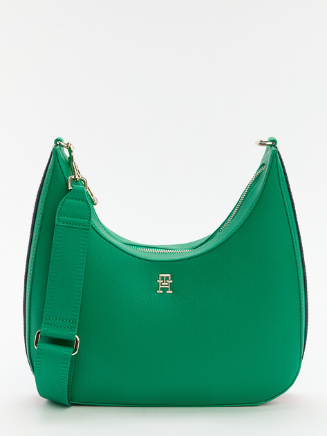 Женская сумка  TOMMY HILFIGER TH ESSENTIAL SC CROSSOVER CORP, Артикул AW0AW16088, зеленый | 4529196. Ракурс 1