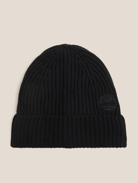 Шапка TIMBERLAND Wool Beanie, Артикул TB0A66CJ, черный | 4533436. Ракурс 1