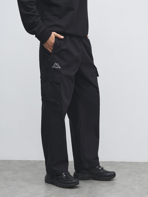Мужские брюки карго KAPPA, Артикул 137500, черный | 4534563. Ракурс 1
