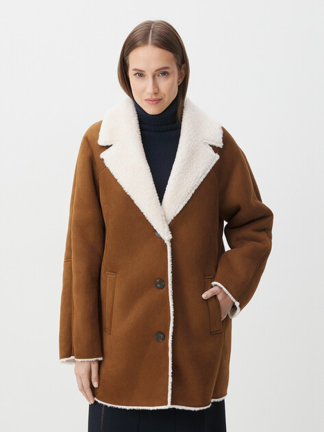 Женская дубленка MAISON DAVID DIANA_SDF-S, Артикул DIANA_SDF-S, коричневый | 4535490. Ракурс 1