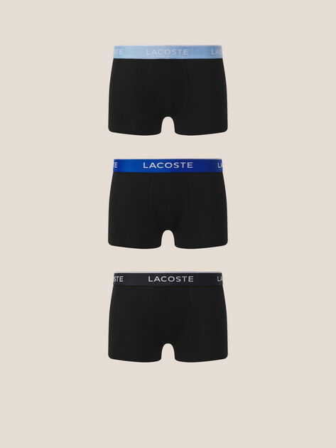 Мужские трусы 3 шт. LACOSTE, Артикул 5H1297, черный | 4553604. Ракурс 1