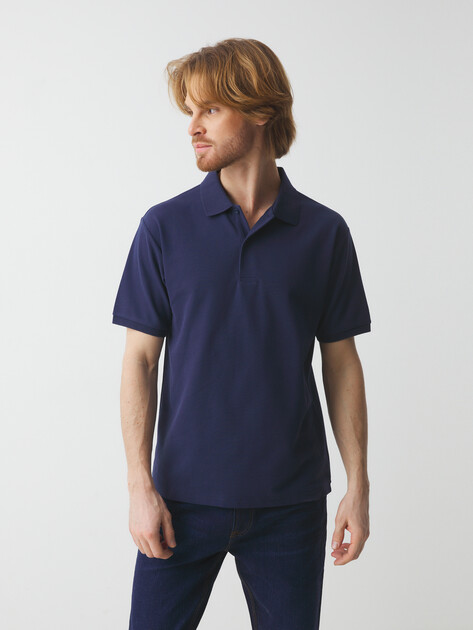 Мужское поло MAISON DAVID, Артикул ST600-4, ночной синий | 4553653. Ракурс 1