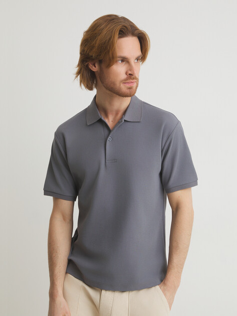 Мужское поло MAISON DAVID, Артикул ST600-4, серый | 4553674. Ракурс 1