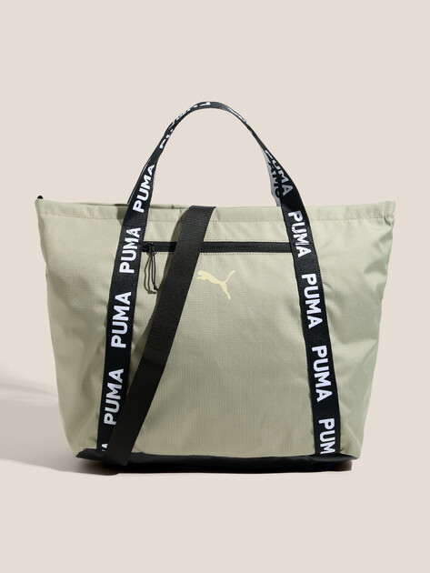 Женская сумка  PUMA AT ESS Shopper, Артикул 091856, зеленовато-бежевый | 4558176. Ракурс 1