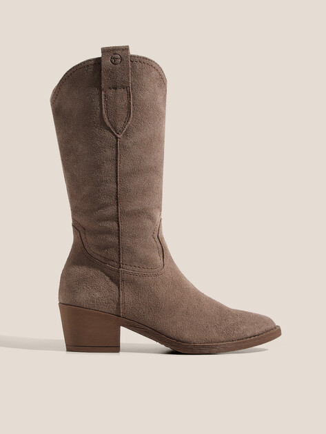Высокие казаки TAMARIS MEXAN, Артикул 1-1-25701-41, серо-коричневый | 4560080. Ракурс 1