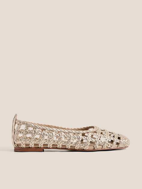 Балетки TENDANCE, Артикул YS-48265A-1, золотой | 4568966. Ракурс 1