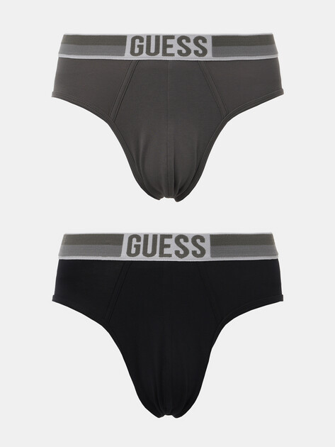 Мужские трусы 2 шт. GUESS BRIEF 2PACK SOLID, Артикул U5RG63KCD31, серый | 4571080. Ракурс 1